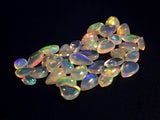 3x4-5x7mm Ethiopian Opal Plain Pear Flat Back Cabochons, Natural Rare Opal