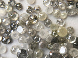 3-3.5mm Salt And Pepper & Grey Rosecut Tamboli Diamond For Jewelry (5Pc To 10Pc)