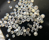 3-3.5mm Salt And Pepper & Grey Rosecut Tamboli Diamond For Jewelry (5Pc To 10Pc)
