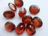 10x8mm Hessonite Garnet Faceted Oval Cut Stone, Rare Natural African, 1 Pc