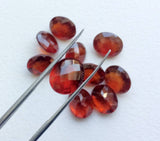 10x8mm Hessonite Garnet Faceted Oval Cut Stone, Rare Natural African, 1 Pc