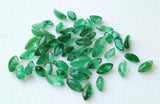 2.5x5mm - 3x6mm Emerald Marquise Cut Stones, Natural Faceted Marquise Shaped