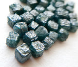 3-4mm Blue Rough Diamond Perfect Cube Diamond For Jewelry (1Pc To 10Pcs)
