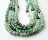 3-4mm Green Tourmaline Plain Round Beads, Natural Shaded Green Tourmaline, 13 In