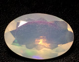 8.8x13mm Huge Ethiopian Opal Oval Cut stone, Faceted Oval Cut Opal, 2.75 cts
