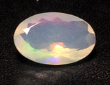 8.5x12.4mm Huge Ethiopian Opal, Oval Faceted Opal, Fancy Cut For Ring, 2.05 ct