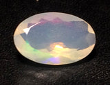7.5x.10mm Huge Ethiopian Opal Oval Cut stone, Natural Faceted Opal