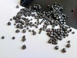 1-2mm Black Perfect Cube Rough Diamonds Undrilled For Jewelry (1Ct TO 10CTS)