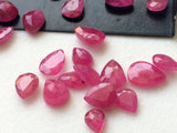 4x5.5mm-5x8mm Ruby Mozambique Pear Cut Stone Natural Ruby Faceted Pear Cut Stone