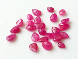 4x5.5mm-5x8mm Ruby Mozambique Pear Cut Stone Natural Ruby Faceted Pear Cut Stone