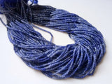 2-2.5mm Blue Sodalite Faceted Rondelle, Sodalite Shaded Beads, Sodalite Faceted
