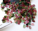 3-5 mm Multi Tourmaline Raw Stones Natural Loos Rough Sticks For Jewelry