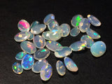 4x6mm-6x8mm Ethiopian Opal Oval Shape Cut Stone, Natural Fire Rare Faceted