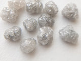 5-6mm Grey Raw Natural Diamond Conflict  Perfect for Prong Setting (2Pc-10Pc)