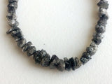 3-5mm Gray Rough Diamonds, Natural Gray Raw Diamond Beads, Uncut Diamond Beads