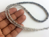 2.5-3mm Gray White Shaded Rough Diamond Rings, Unique Bangle Cut For Jewlery
