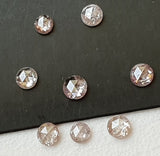 2mm Approx Pink Rose Cut Diamond, Rare Natural Rose Cut Diamond Cabochon