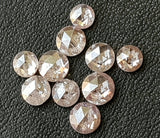 2mm Approx Pink Rose Cut Diamond, Rare Natural Rose Cut Diamond Cabochon