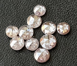 2mm Approx Pink Rose Cut Diamond, Rare Natural Rose Cut Diamond Cabochon