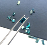 Blue Baguette Diamond, Rare 3.5x2 mm-2x3 mm MELEE Diamond (1Pc-2Pcs)-PDD482