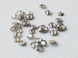 3.5-4mm Salt And Pepper Diamond, Tamboli Rose Cut 2 Pc Diamond  for Jewelry