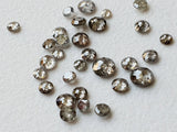 2-3mm Rare Salt & Pepper Rose Cut  Natural Diamond For Jewelry  (3Pc To 10Pc)