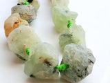 18-25 mm Raw Prehnite Stones, Huge Natural Loose Rough Gemstone, Prehnite Rough