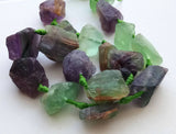 20-24 mm Raw Fluorite Nuggets, Natural Fluorite Rough Gems, Fluorite Rough Bead