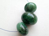 17-20 mm Emerald Plain Rondelle Bead, Natural Huge Emerald Gemstone, Drilled