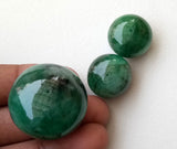 16-25 mm Emerald Plain Rondelle Bead, Natural Huge Emerald Gemstone, RARE