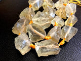 16-23 mm Raw Lemon Quartz Stones, Huge Natural Lemon Loose Rough Gemstone, Lemon