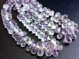 5x8 mm-7x12 mm Shaded Amethyst Faceted Teardrop Beads, Natural Shaded Amethyst
