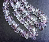 5x8 mm-7x12 mm Shaded Amethyst Faceted Teardrop Beads, Natural Shaded Amethyst
