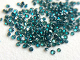 1mm  Blue Brilliant Cut Faceted Round Diamond For Jewelry ((20Pcs T0 100Pcs)