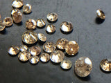 1mm Champagne Round Brilliant Cut Melee Loose Diamond For Jewelry(20Pc To 100Pc)