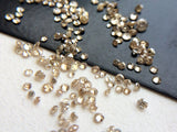 1mm Champagne Round Brilliant Cut Melee Loose Diamond For Jewelry(20Pc To 100Pc)