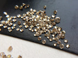 1mm Champagne Round Brilliant Cut Melee Loose Diamond For Jewelry(20Pc To 100Pc)