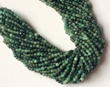 4mm Emerald Round Bead, Natural Emerald Plain Round Balls, 13 Inch Emerald Plain
