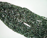 4.5mm Emerald Rough Coin Bead Natural Emerald Plain Rough Coins 13 Inch Emerald