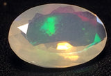 9.2x12.1mm Huge Ethiopian Opal, Oval Faceted Opal, Fancy Cut For Ring, 1.7cts