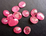 4.4x5.5mm-6x7mm Ruby Mozambique Oval Cut Stone, Natural Ruby Faceted Oval Cut