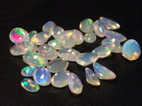 4x6mm-6x8mm Ethiopian Opal Oval Shape Cut Stone, Natural Fire Rare Faceted