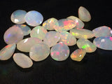 6x7.5mm-7.5x10mm Ethiopian Opal Oval Shape Cut Stone, Fire Rare Ethiopian Opal