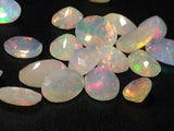 6x7.5mm-7.5x10mm Ethiopian Opal Oval Shape Cut Stone, Fire Rare Ethiopian Opal