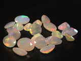 6x7.5mm-7.5x10mm Ethiopian Opal Oval Shape Cut Stone, Fire Rare Ethiopian Opal