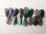 10x16 mm-10x23 mm Labradorite Faceted Pear Beads, Natural Flashy Blue Fire