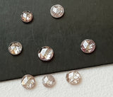 2.4mm-2.5mm Pink Rose Cut Diamond, Rare Natural Rose Cut Diamond Cabochon