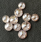 2.4mm-2.5mm Pink Rose Cut Diamond, Rare Natural Rose Cut Diamond Cabochon