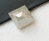 White Kite Shaped Diamond, 0.4 Ct Table Cut Diamond, 4.5x5.3mm Faceted-PPD11