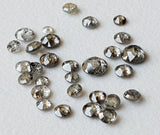 2-3mm Rare Salt & Pepper Rose Cut  Natural Diamond For Jewelry  (3Pc To 10Pc)